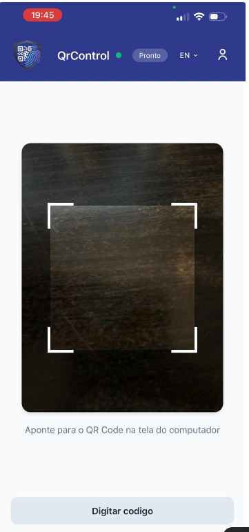 Escaneando com o celular